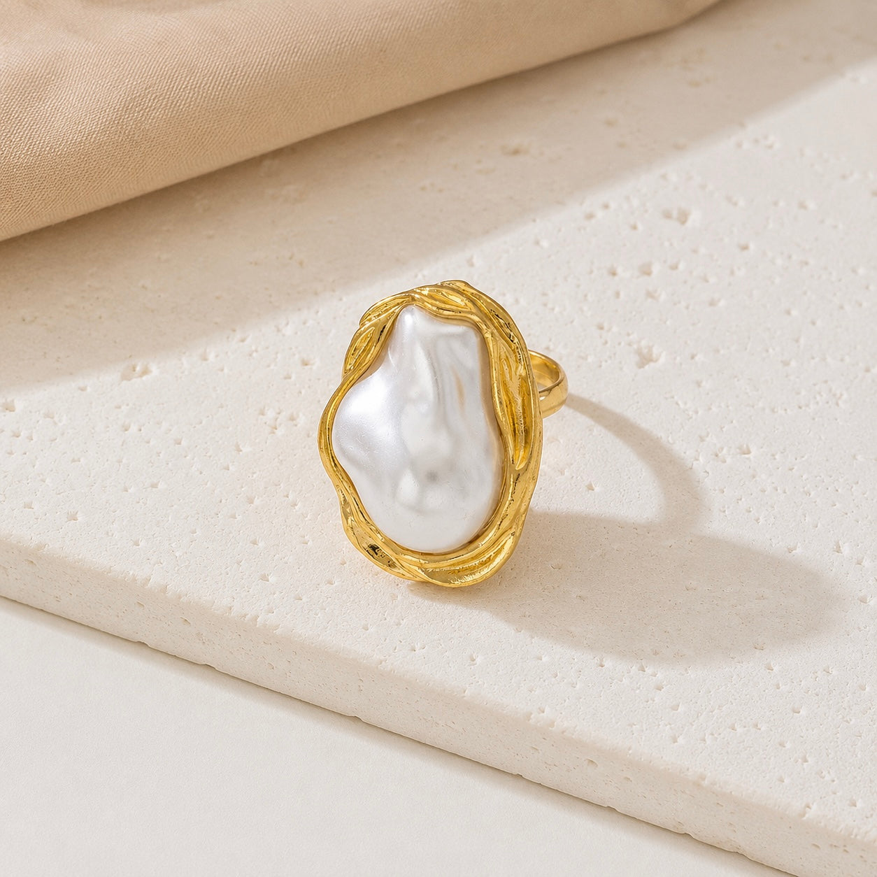 Pearl Stone Ring