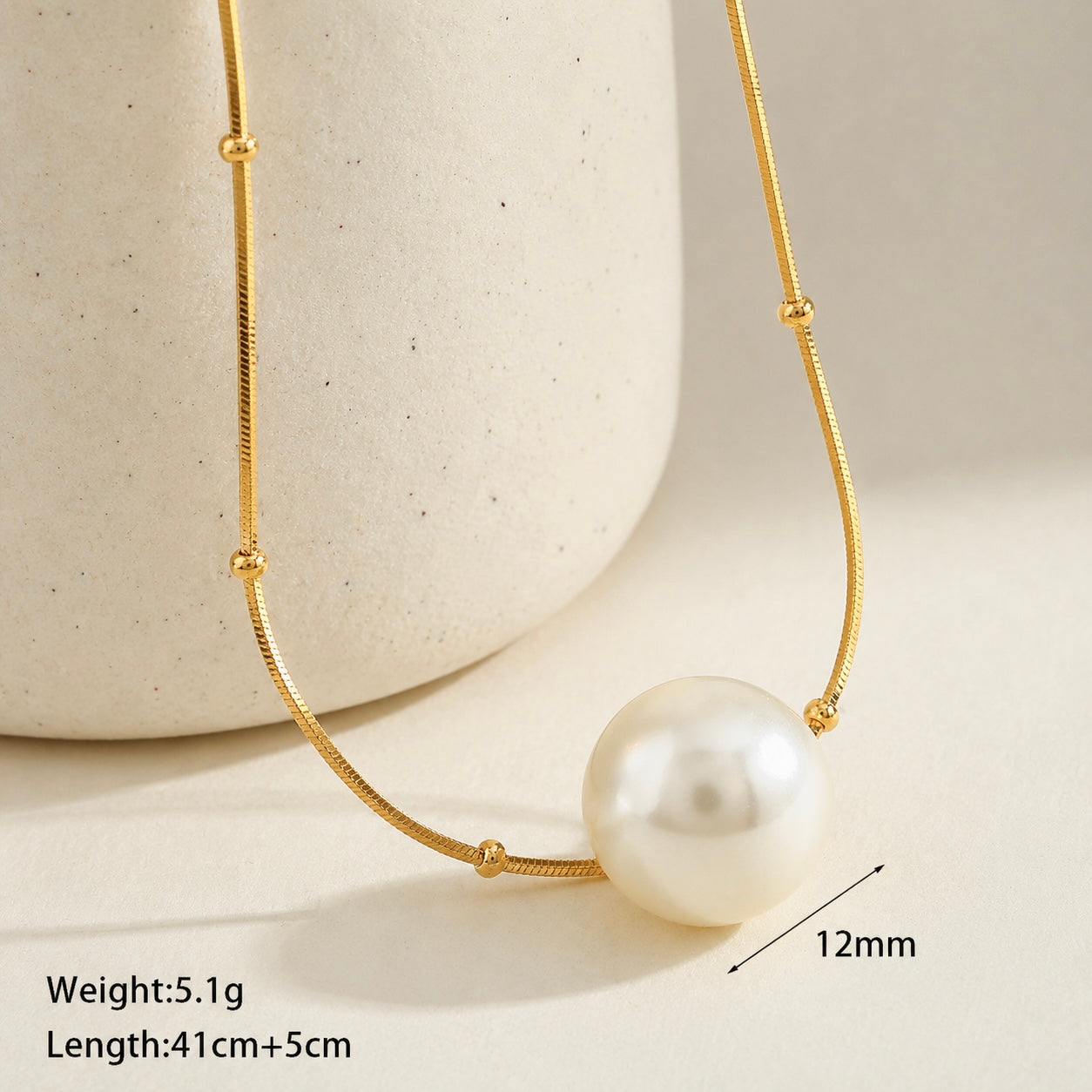 Velour Pearl Necklace