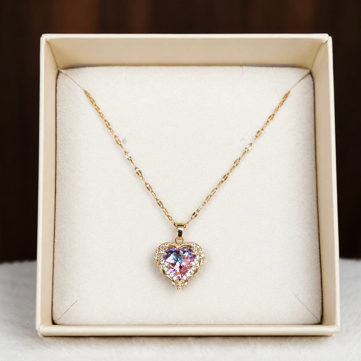 Amethyst Aura Heart